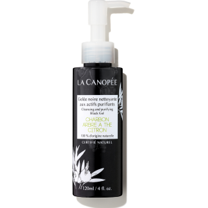 Black cleansing gel with purifying active ingredients - La Canopée